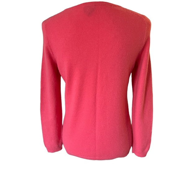 Talbots 100% Cashmere pink long sleeve petite sweater size sp - Picture 5 of 7